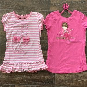 Little Girls Ballerina Shirt Tops